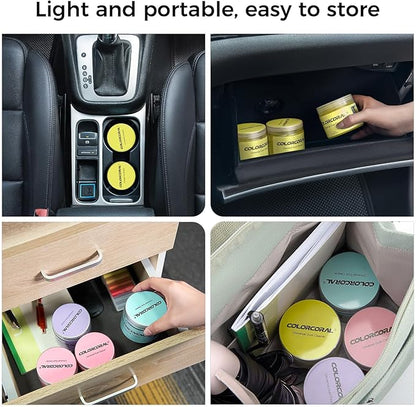 COLORCORAL Universal Cleaning Gel for Office Electronic Products Keyboard Cleaner Dust Cleaning Gel for Car Interior Cleaning,Car Putty Reusable Slime goo, Magic Cleaning Putty for Vehicle Vents