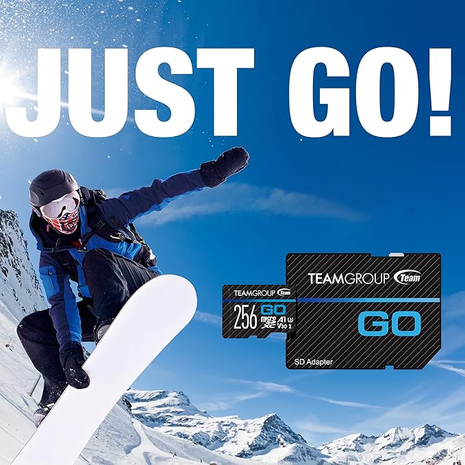 TEAMGROUP GO Card 128GB x 2 Pack Micro SDXC UHS-I U3 V30 4K for GoPro & Action Cameras High Speed Flash Memory Card with Adapter for Outdoor, Sports, 4K Shooting TGUSDX128GU364
