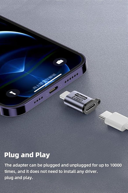 USB C/Lightning to Micro USB Adapter, Type C to Lightning Converter, USB C to Mini USB Connector (8 Pack)