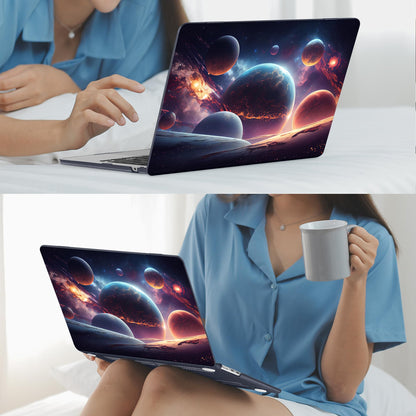 Mektron for 2026 MacBook Air 13-inch M5 Laptop Case A3449 with 13.6-inch Liquid Retina Display Fits 2025 A3240 M4 2024 A3113 M3 2023 A2681 M2 Printed Hard Shell for MacBook Air 13.6", Planets