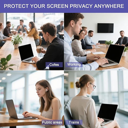 360° Privacy Screen Protector for MacBook Pro 16 Inch (2021-2024, M1, M2, M3, M4, Pro, Max), Privacy Screen Filter for MacBook Pro 16 Inch Anti-Spy/Anti Fingerprint/Anti Blue Light/Anti Glare