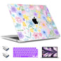 TWOLSKOO for MacBook Air 13 inch Case M5 2026 M4 2025 M3 M2 2024-2022 A3449 A3240 A3113 A2681, Plastic Hard Shell & Keyboard Cover & Type C for MacBook Air 13.6 inch Case, Spring Blooms