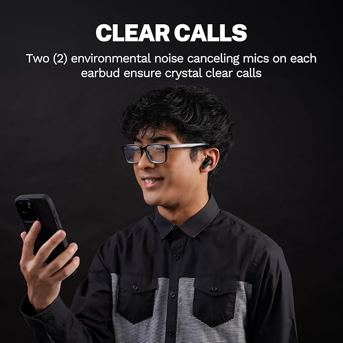 JLab Go Pods ANC, True Wireless Earbuds, Active Noise Cancelling, Bluetooth, Black