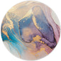 ITNRSIIET Round Mouse Pad with Stitched Edge Premium-Textured Waterproof Non-Slip Rubber Base Desktop Protection Mat Diameter 8.7 inches, Abstract Marble Texture