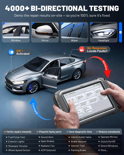XTOOL IP919 PRO V2.0 ECU Programming Scan Tool, Topology Map OBD2 Scanner