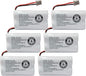 GEILIENERGY BT1007 BT1015 Phone Battery Compatible BT-1007 BT-1015 BT-904 BBTY0460001 BBTY0510001 DCX150 DECT1500 D1484 HHR-P506 HHR-P506A Handset Cordless Telephone(6 Pack)