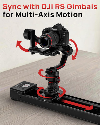 IFOOTAGE Shark Slider Nano II-660 Motorized Camera Slider (26 inch/66cm) – App & Touchscreen Control, AI Face Tracking, 360° Pan, DJI RS Compatible,7.7lb Payload, for Time Lapse & Video Production