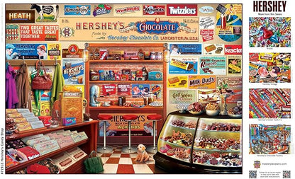 MasterPieces 1000 Piece Jigsaw Puzzle for Adults, Family, Or Youth - Hershey's Candy Shop - 19.25"x26.75"