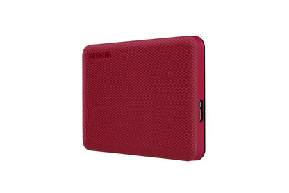 Toshiba Canvio Advance 1TB Portable External Hard Drive USB 3.0, Red - HDTCA10XR3AA