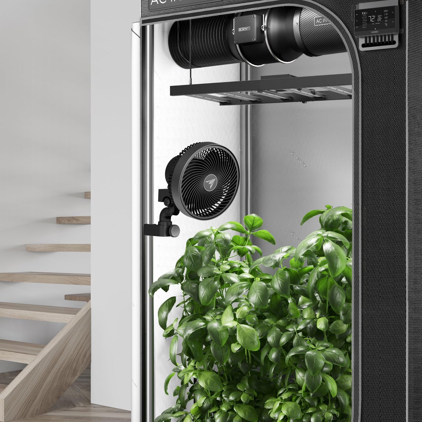 AC Infinity CLOUDRAY S6, Grow Tent Clip Fan 15cm with 10 Speeds, EC Motor