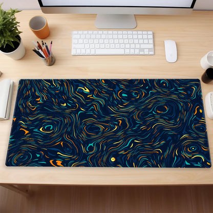 Abstract Swirl Desk Mat, XXL Large Gaming Mouse Pad
