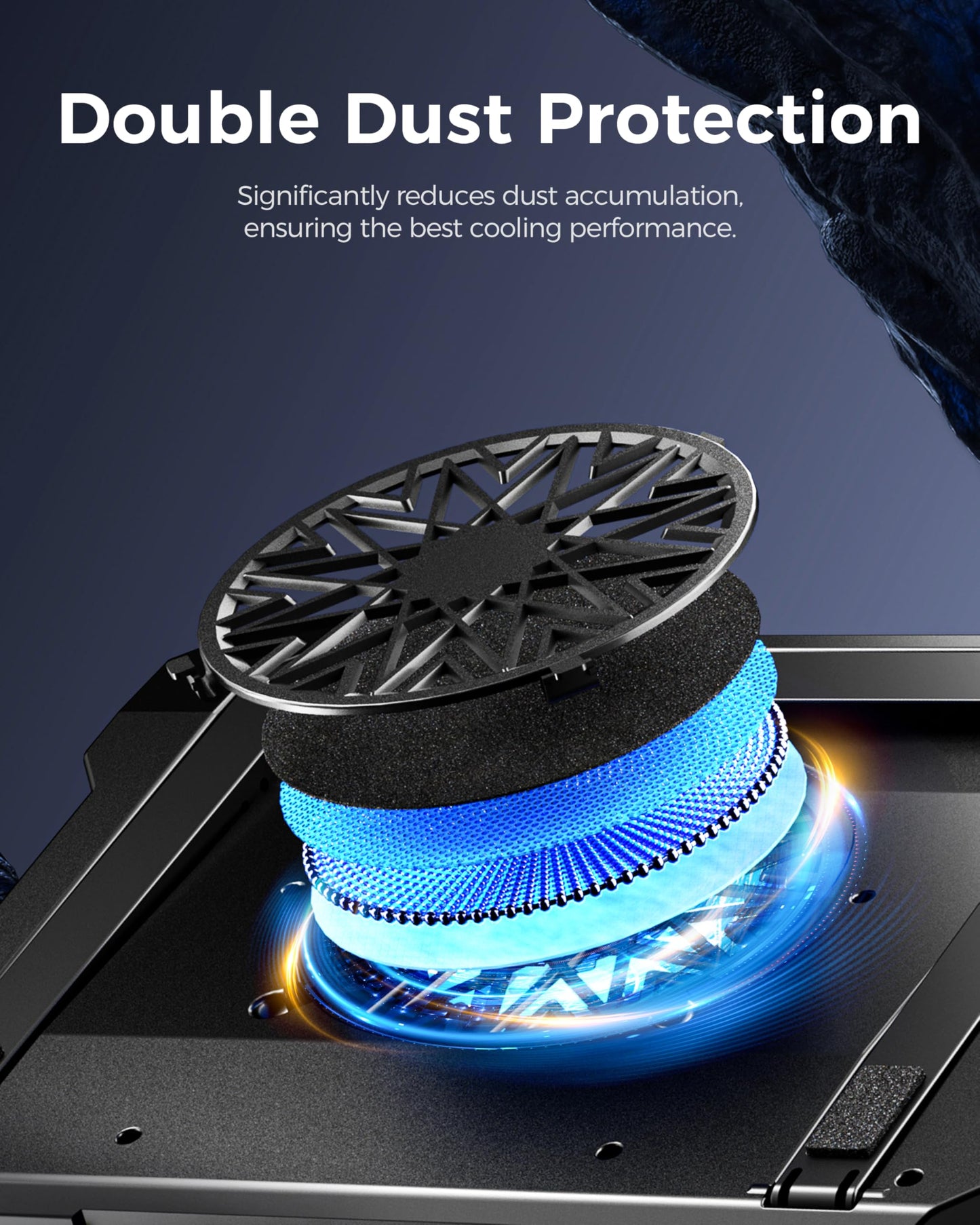 AICHESON Laptop Cooling Pad Turbofan Ultra 10°C-35°C Temperature Drop