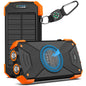 BLAVOR Solar Power Bank 10,000mAh Portable Wireless Charger for Cell Phones