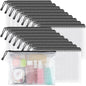 Umriox B4 Mesh Zipper Pouch Bags, 18 Pack Large Organizer, 6 Colors