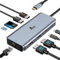 LIONWEI 9 in 1 Laptop Docking Station, Dual HDMI, 100W PD, USB C 3.0, Ethernet, Audio/Mic, USB C Hub for Dell/Surface/HP/Lenovo Laptops