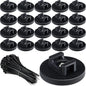 Yookeer 120 Pieces Magnetic Zip Tie Mount Multipurpose Cable Holder Magnets Magnetic Wire Management Bases with Heavy Duty Zip, Mount Nylon Cable Ties in Total (43 mm)