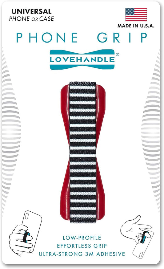 LOVEHANDLE Universal Phone Grip for Smartphones & Mini Tablets - Phone Holder for Hand - Wireless Charging Compatible - Made in the USA - MOD