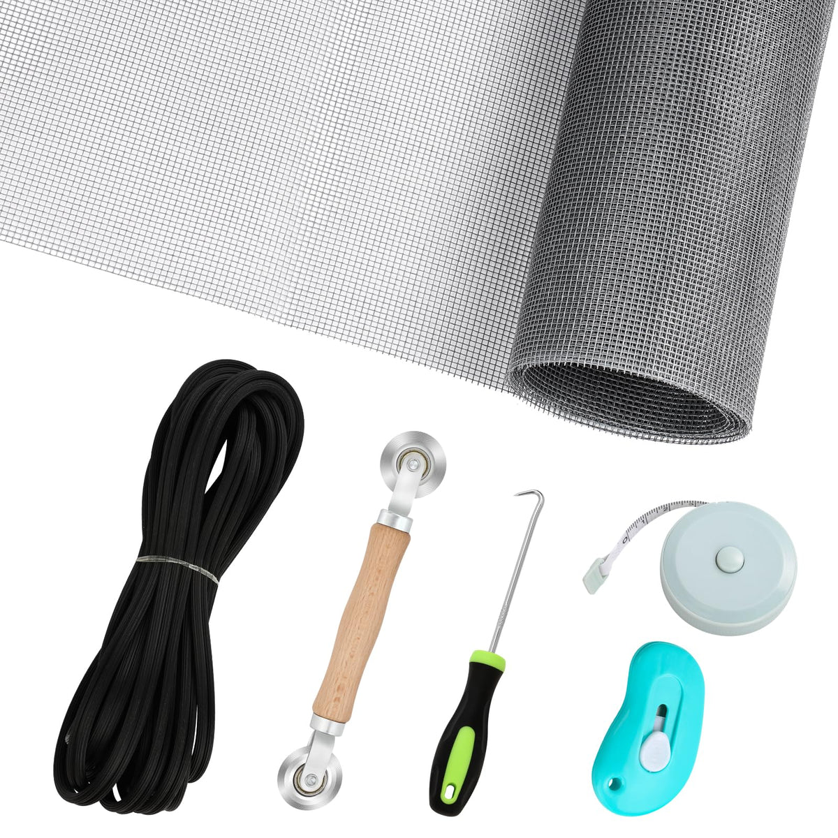 Magnetic Screen Door - Self Sealing, Heavy Duty, Hands Free Mesh Partition Keeps Bugs Out Let Breeze in- Pet and Kid Friendly - Keep Open Feature (Black, Fit Door Size 32 x 80 Inch)