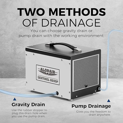 ALORAIR Crawl Space/Basement Dehumidifier 70 Pint with Pump, Automatic Defrost, Up to 1000 Sq Ft Commercial Dehumidifier, Memory Start, cETL Listed