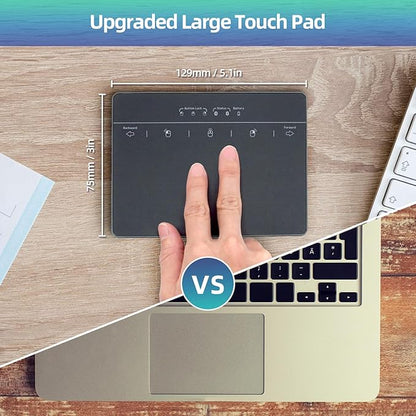 MICROPACK Digitally Yours Wired Trackpad for Windows 7/10/11, USB Trackpad with Multi-Touch Gestures, Plug-and-Play USB Touch Pad Mouse Pad Large for PC Computers & Laptops, Black