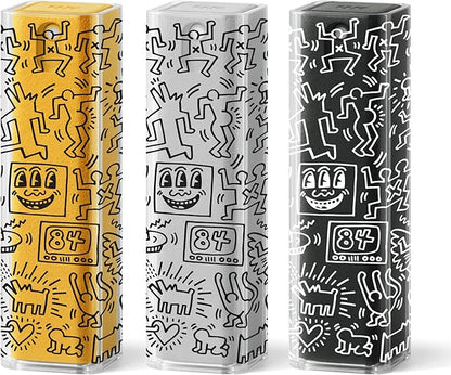 am Screen Cleaner Mist Spray with Microfiber Cloth Around – Alcohol-Free, Streak-Free Screen Cleaning Kit for Smartphones, Tablets, Laptops, Smart TVs & Car Screens, 3 Pack, Keith Haring