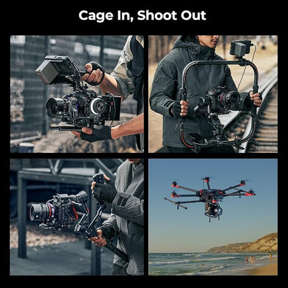 SmallRig Cage Kit for Canon C80, Modular Design with Top Plate, Side Plates, Bottom Plate, NATO Rail, Lens Adapter Support, for HDMI Clamp, with Cold Shoe Mount, 1/4''-20 & 3/8''-16