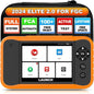 LAUNCH Creader Elite 2.0 FGC OBD2 Scanner,ECU Code, Bi-Directional Scan Tool for Ford, for GM, for Chrysler,100+ Reset, Full System Diagnose, FCA AUTOAUTH, AUTOVIN, Lifetime Free Update