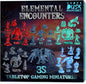 Underdusk: Elemental Encounters - 35 Unpainted Tabletop Miniatures for D&D, Pathfinder & RPGs | Includes Fire, Ice, Water, Air, and Earth Elements with Stat Blocks