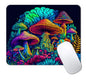 IMAYONDIA Psychedelic Mushrooms Mouse Pad, Colorfull Gaming Mouse Pad, Magical Forest Mousepad, Non-Slip Rubber Base Computer Mice Pad for School Home Office, 9.5 x 7.9 Inch, Aesthetic Modern Art