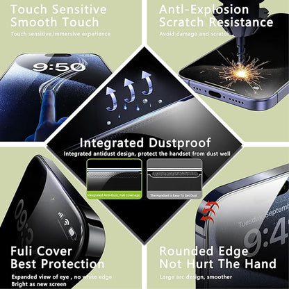 (2-Pack Anti-Spy Privacy Screen Protector for iPhone 11/XR(6.1-Inch),9H Tempered Glass,Full Coverage,Anti-Fingerprint,Auto Dust Removal,Bubble-Free,Easy Installation