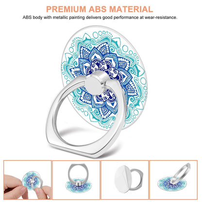 Bonoma Phone Ring Stand Holder, 3-Pack 360 Degree Rotation Universal Finger Ring Stand Compatible with Smartphones and Tablets Mandala