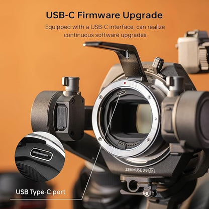 VILTROX EF-DL Lens Mount Adapter Auto Focus EF/EF-S Lens to DJI Ronin 4D Camera Lens Adapter Converter with USB Type-C Upgrade Compatible with Canon EF/EF-S Lens to DJI Ronin 4D Camera