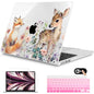 Mektron for 2026 MacBook Air 13-inch M5 Laptop Case A3449 with 13.6-inch Liquid Retina Display Fits 2025 A3240 M4 2024 A3113 M3 2023 A2681 M2 Printed Shell for MacBook Air 13.6", Dahlia Flower C035