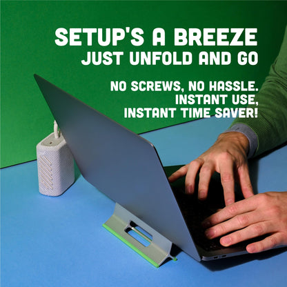 Steepy Portable Laptop Stand for Desk – Adjustable Height & Laptop Holder