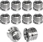 1/4"-20 Female to 3/8"-16 Male Tripod Thread Adapter LUORNG 10PCS Standard Screw Adapter Reducer Bushing Converter for DSLR Camera Camcorder Monopod Stand, 3/8 to 1/4 Tripod