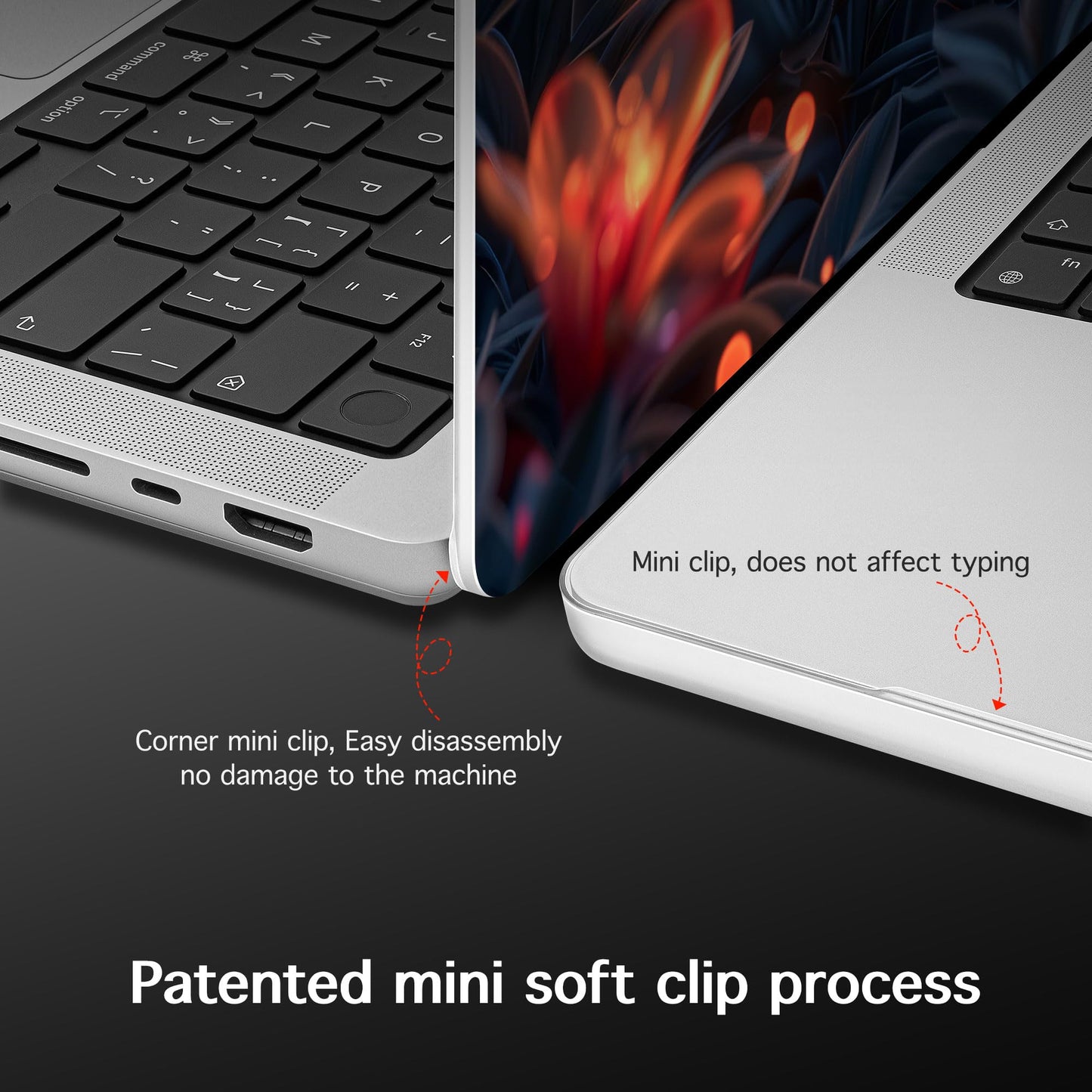 Lepeoac Case for 2026-2021 MacBook Pro 16-inch M5, Butterflies Flowers