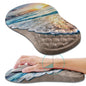 Hokafenle Ergonomic Mouse Pad Wrist Support, Wrist Rest Mousepad for Carpal Tunnel Pain Relief with Integrated Memory Foam Slope Massage Bulge (11.8x7.9 inch,Cute Floral