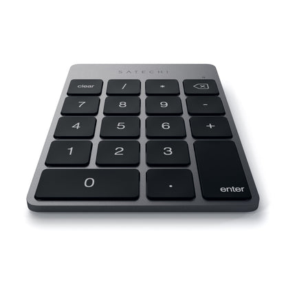Satechi Slim Aluminum Bluetooth Keypad, 18-Key Number Pad, Space Gray