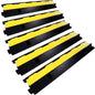 YONSHENG Rubber Cable Ramp Cord Cover Cable Protector Ramps Wire Hose Protective 1 Channel 22000Lbs Load Capacity Traffic Speed Bump for Asphalt Concrete Gravel Driveway Indoor Outdoor, 5 Pack
