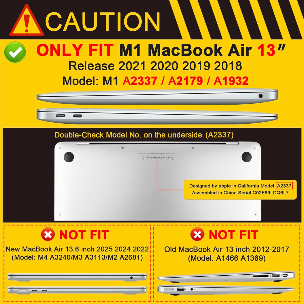 MEEgoodo for MacBook Air 13.3 inch Case 2021 2020 2019 2018 A2337 M1 A2179 A1932, Laptop Shell for MacBook Air M1 with Keyboard Webcam Cover & Trackpad Film & Type C Adapter,Red & Pink Lips