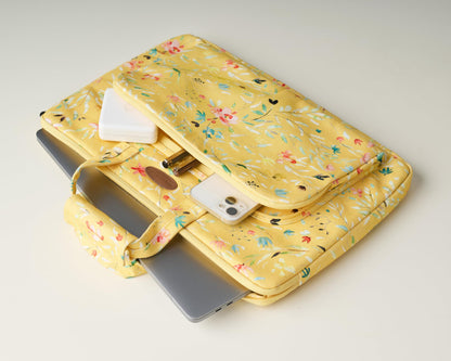 Maison d' Hermine Laptop Bag with Front Pocket Upto 15.5 inch Laptop Tablet