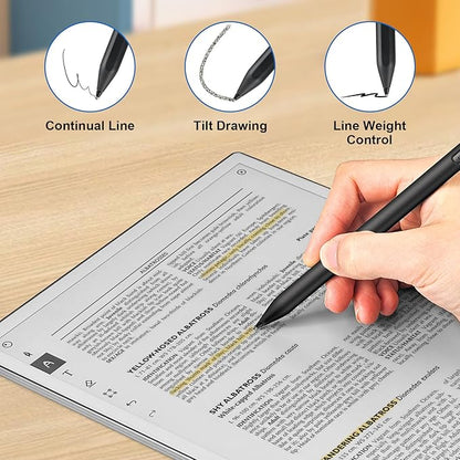 REEYEAR Replacement Tips Set fits for Remarkable Paper Pro Maker Pen, 2 Pack No Wear Out Titanium Alloy Tips, Durable Nibs, Fine Point Design for Precise Writing, Long-Lasting (Not for rM1/2)