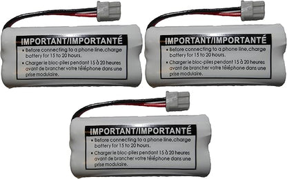 JustGreatDealz HIGH Capacity Rechargeable Replacement Battery BT-1021 BBTG0798001 for Uniden Cordless Handsets (3-Pack)