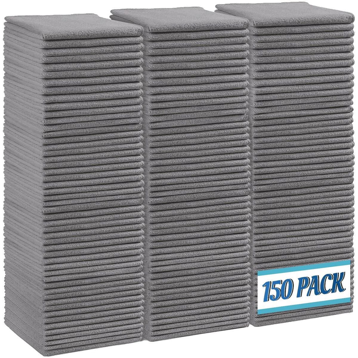 HOMEXCEL 100PK Microfiber Cleaning Cloth, Cleaning Rag for Home, 11.5x11.5