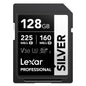 Lexar 256GB Silver SD Memory Card, 225MB/s Read, 4K, V30, U3, UHS-I