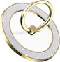 Magnetic Phone Ring Holder for MagSafe, Magnetic Phone Grip for iPhone, Compatible with iPhone MagSafe Wireless Charging. (Glitter Gold)