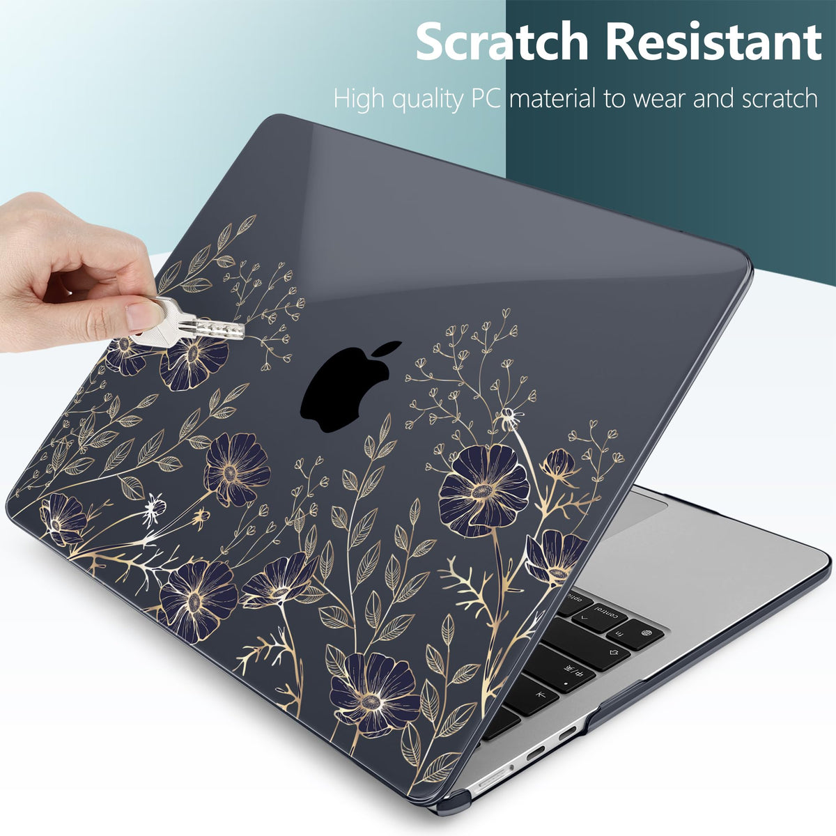 TWOLSKOO for MacBook Air 13 inch Case M5 2026 M4 2025 M3 M2 2024-2022 A3449 A3240 A3113 A2681, Plastic Hard Shell & Keyboard Cover & Screen Film for MacBook Air 13.6 inch Case, Creative Brain