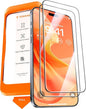 TORRAS 12 FT Military-Grade Shatterproof for iPhone 15 Pro Max Screen Protector [9H+ Aerospace Tempered Glass＆ One-Step Installation] Full Coverage Fit Bubble Free Top-Notch Protection, 2 Pack