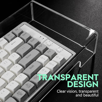 Cabilock Keyboard Cover Transparent Case- Proof: Monitor Storage Protector: Protector for Cat, in Touching - Bridge Standard Proof Accessories from Stand Size Acrylic Tablet Keyboard Dust Cover