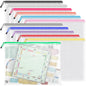 Umriox 12 Pack B4 Black Mesh Zipper Bags, File Organizer Pouch for Storage